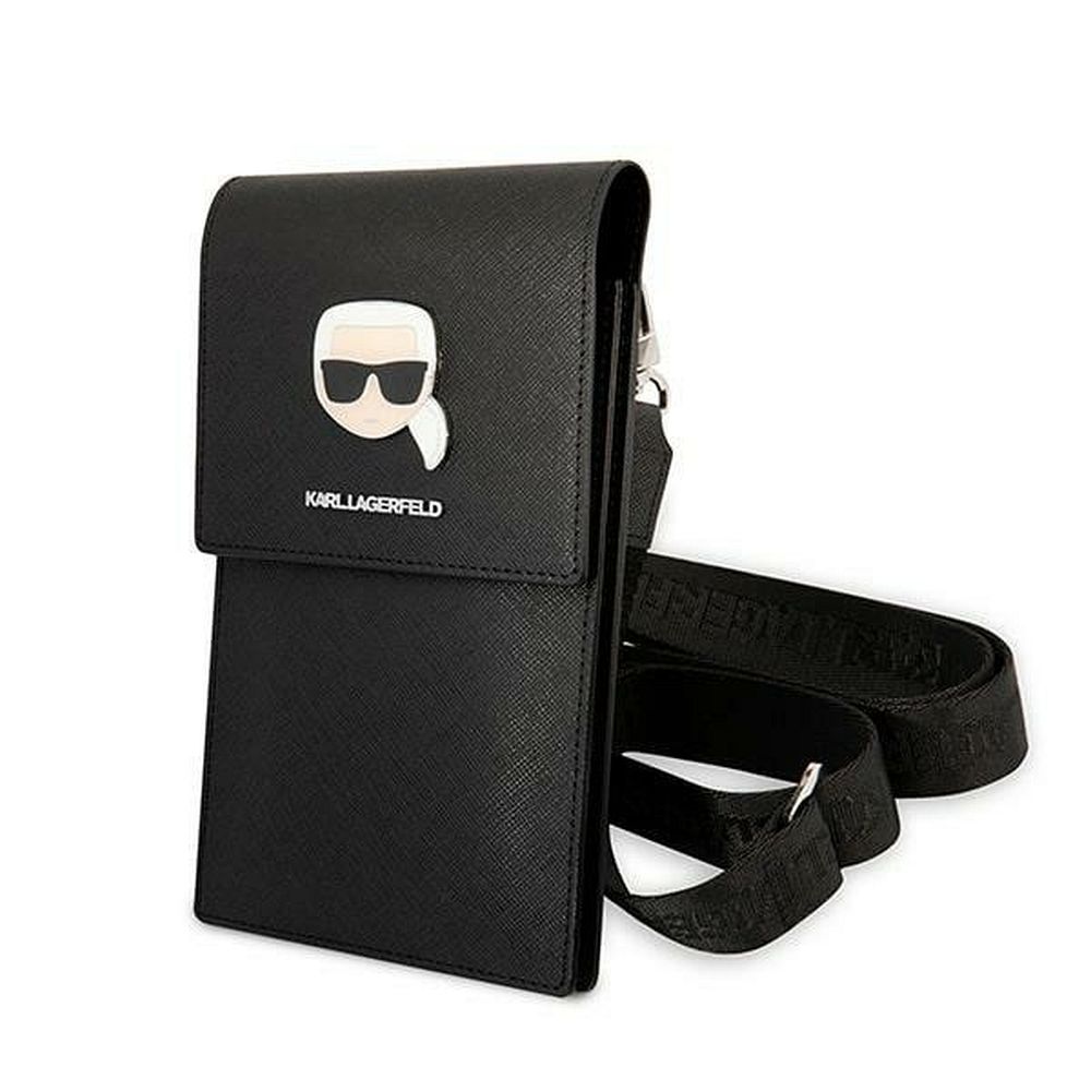 Husa-Geanta Karl Lagerfeld universala 6.1\', pentru telefon, negru -metal - 1 | YEO